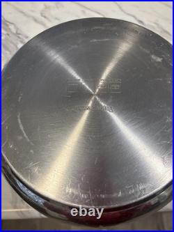 Tupperware Chef Series Stainless Non Stick 6 Qt Stockpot Dutch Oven Roaster Lid