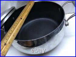 Tupperware Chef Series Stainless Non Stick 6 Qt Stockpot Dutch Oven Roaster Lid