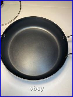 Tupperware Chef Series Stainless Non Stick 6 Qt Stockpot Glass Lid 12 NICE