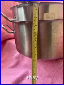 Two Commercial 15in x 8in 20 qt. 13in x 7.5in 16 qt Stainless Steel Stock Pot
