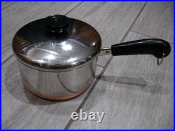 USA MADE REVERE WARE Copper Bottom 21 Pc. Cookware Set Pot & Pans GORGEOUS