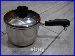 USA MADE REVERE WARE Copper Bottom 21 Pc. Cookware Set Pot & Pans GORGEOUS
