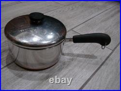 USA MADE REVERE WARE Copper Bottom 21 Pc. Cookware Set Pot & Pans GORGEOUS