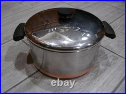 USA MADE REVERE WARE Copper Bottom 21 Pc. Cookware Set Pot & Pans GORGEOUS