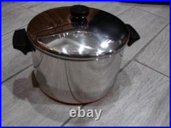USA MADE REVERE WARE Copper Bottom 21 Pc. Cookware Set Pot & Pans GORGEOUS