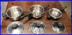 USA Made 7 Piece Kitchen Gold 7-ply Magnetic Induction Core Stainless Cookware