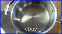 USED- All-Clad 6 qT Stainless Steel Stock Pot With Lid (11)