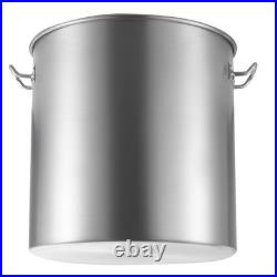 Uimoso 84QT Stainless Steel Cooking Pot with Basket, Lid, and Handles