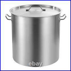 Uimoso 84QT Stainless Steel Cooking Pot with Basket, Lid, and Handles