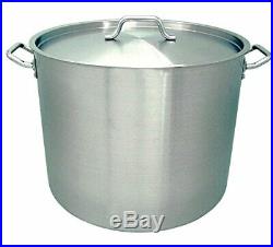 Update International (SPS-80) 80 Qt Induction Ready Stainless Steel Stock Pot with