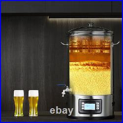VEVOR Electric Home Beer Brewing Brew Kettle Set 8 Gal Beer Stock Pot Distilling