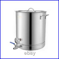 VEVOR Stainless Steel Home Brew Kettle Set 16Gal Beer Stock Pot with Accessories