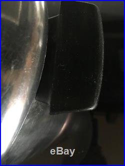 VTG 10 Quart Revere Ware Stainless Steel/Copper Bottom Stock Pot withLid Rome NY
