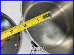 VTG All-Clad Stainless Steel 4 4.5 qt Stock Pot Sauce Pan with Lid USED