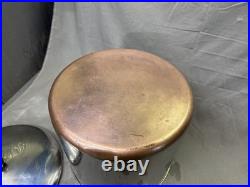 VTG Revere Ware 1801 copper bottom stock pot 20 QT