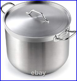 Versatile 30 Qt Stainless Steel Pot with Lid