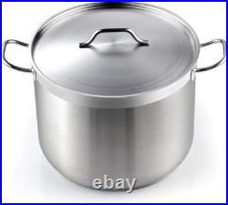 Versatile 30 Qt Stainless Steel Pot with Lid
