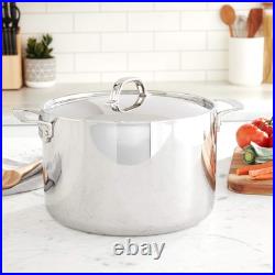 Viking 12 Quart Stainless Steel Stock Pot with Lid Induction Oven Dishwasher