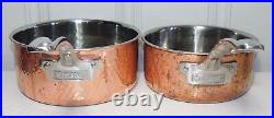 Viking 3 Ply Copper Alloy Core And Stainless Pots Lids Lot