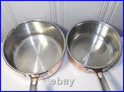 Viking 3 Ply Copper Alloy Core And Stainless Pots with Lids