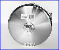 Viking 3-ply Stainless Steel Stock Pot & Pasta Insert & Glass Lid, 8qt/7.6l