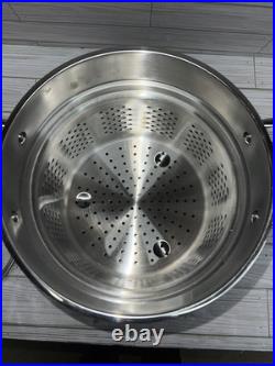 Viking 3 ply Stock Pot with Strainer 8 QT 7.6L 18/8 Stainless Steel Aluminum Core Viking 3 ply Stock Pot with Strainer 8 QT 7.6L 18/8 Stainless Steel Aluminum Core