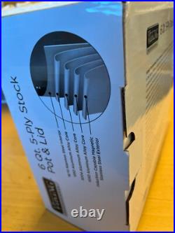 Viking 5-Ply Professional 6 Qt. Stock Pot withLid Satin Finish 4015-1006S USA