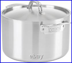 Viking 5-Ply Professional 8 Qt. Stock Pot withLid Satin Finish 4015-1008S -NEW