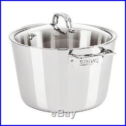 Viking Contemporary 3-Ply 8 Qt. Stock Pot withLid Mirror Finish