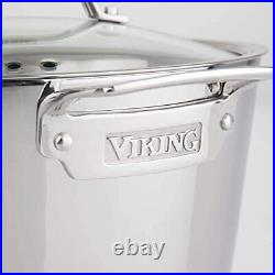 Viking Culinary Contemporary 3-Ply Stainless Steel Soup Pot 3.4 Quart Includes