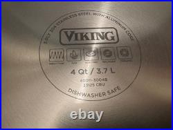 Viking Fabulous 3 Ply Heavy Qyality Stainless Steel 4 Qt Soup Pot 500 Degree