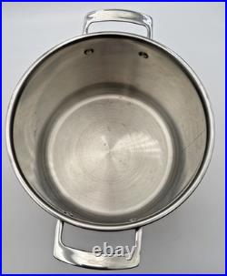 Viking Pro-Grade 8 Qt 3-Ply Copper Clad Stock Pot Stainless Interior + Glass Lid