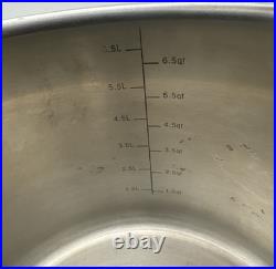 Viking Pro-Grade 8 Qt 3-Ply Copper Clad Stock Pot Stainless Interior + Glass Lid