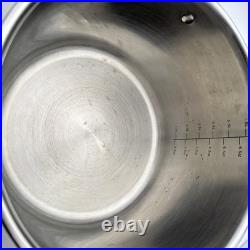 Viking Pro-Grade 8 Qt 3-Ply Copper Clad Stock Pot Stainless Interior + Glass Lid