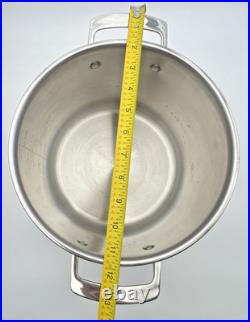 Viking Pro-Grade 8 Qt 3-Ply Copper Clad Stock Pot Stainless Interior + Glass Lid