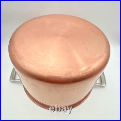 Viking Pro-Grade 8 Qt 3-Ply Copper Clad Stock Pot Stainless Interior + Glass Lid