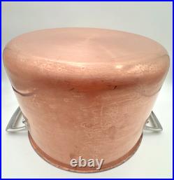 Viking Pro-Grade 8 Qt 3-Ply Copper Clad Stock Pot Stainless Interior + Glass Lid