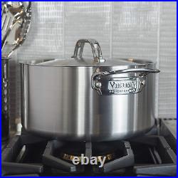 Viking Professional 5-Ply Stainless Steel Stockpot with Lid, 6 Quart