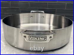Viking Professional 6? QT/5.7L 18/10 Stainless Steel, 7-Ply, Casserole Withlid