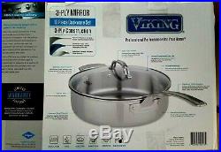Viking Stainless Steel with Cookware Set Pots and Pans Set 13Pcs
