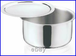 Vinod Platinum Triply Stainless Steel Tope 32 cm 10.5 L With Lid Induction Base