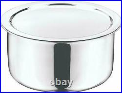 Vinod Triply Stainless Steel Tope/Patila/Milk Pot 26 cm 5.8 L Induction Base