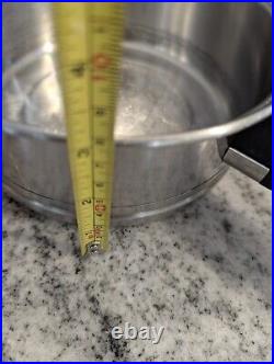 Vintage 3 Lifetime T304 Stainless Steel Pans Pots + Lids 6 Pcs 6 3 & 2 Qt 1 Dome
