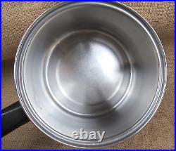 Vintage 6-Pc LIFETIME 18-8 Stainless Steel CookwareStock Pot/2 & 3Qt Sauce Pots