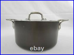 Vintage All-Clad LTD Hard Anodized Stainless Steel 4 Quart Stock Pot with Lid