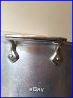 Vintage All Clad Master Chef 12 Quart Stock Pot Frosted Handles Made in USA