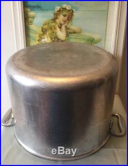 Vintage All Clad Master Chef 12 Quart Stock Pot Frosted Handles Made in USA