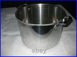 Vintage All-Clad Stainless Steel 12 Quart Stock Pot with All-clad Lid