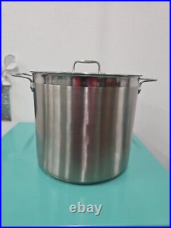 Vintage All-Clad Stockpot 20 QT 5 Gallon Stock Pot with Lid Estate NICE