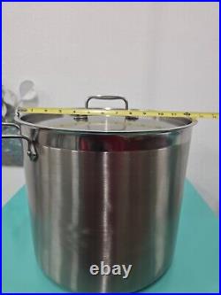 Vintage All-Clad Stockpot 20 QT 5 Gallon Stock Pot with Lid Estate NICE